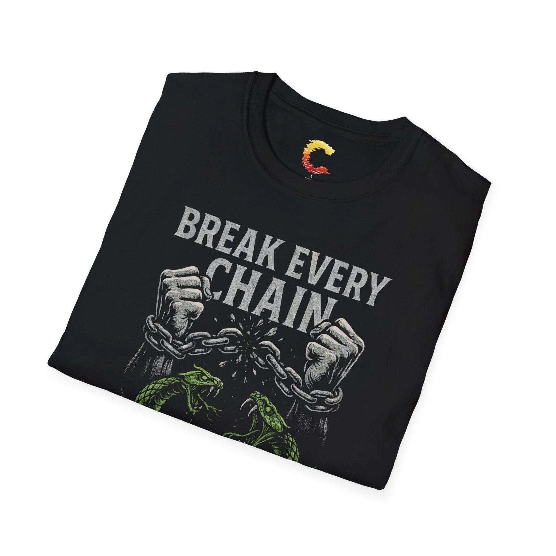 Break Every Chain Graphic Christian T-Shirt – Bold Faith Streetwear - Ctrl Alt Believe