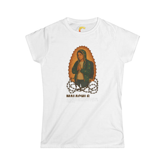 Women’s Virgin of Guadalupe Immigrant T-Shirt – Our Lady of the Journey