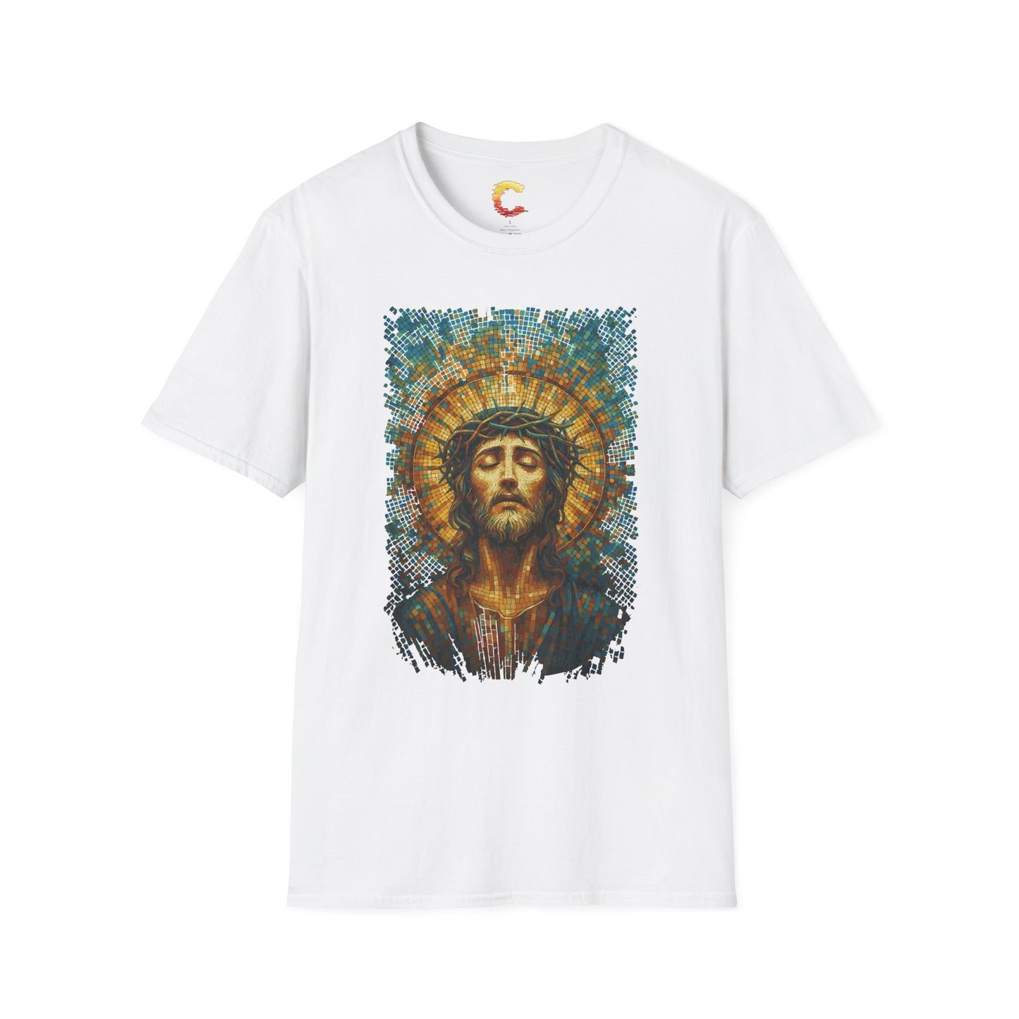 Jesus Mosaic Graphic T-Shirt | Christian Graphic Tee