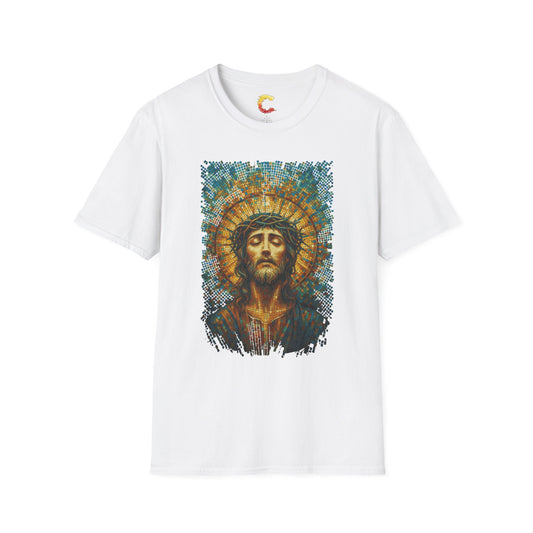 Jesus Mosaic Graphic T-Shirt | Christian Graphic Tee