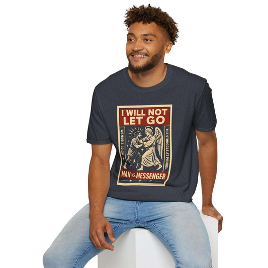 I Will Not Let Go Jacob vs Angel Fight Poster Tee - Ctrl Alt Believe
