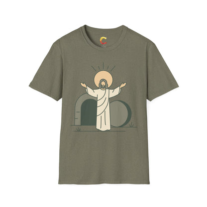 Minimalist Resurrection of Christ Illustration