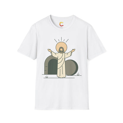 Minimalist Resurrection of Christ Illustration
