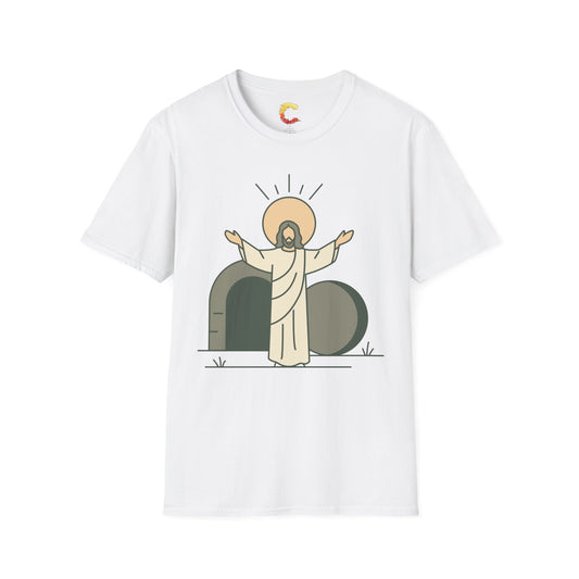 Minimalist Resurrection of Christ Illustration