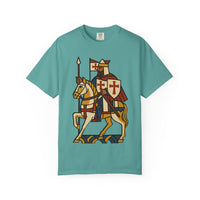 Crusader King Medieval Warrior Christian Graphic Tee