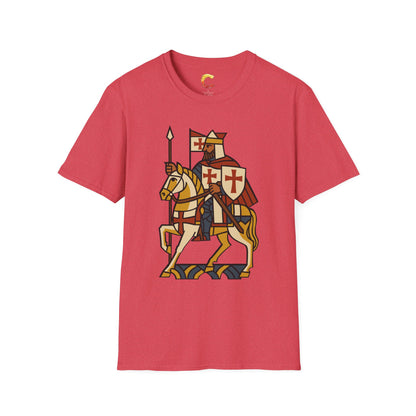 Crusader King Tee – Playing Card Warrior of Faith - Medieval Graphic Tee