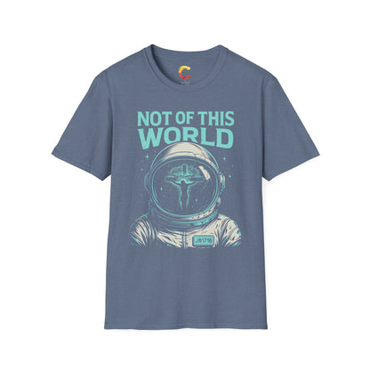 "Not of This World" – Astronaut Cross Helmet Tee