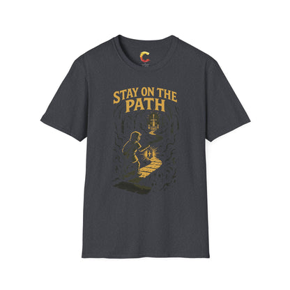 Stay on the Path – Matthew 7:13 Dungeon Crawler Tee