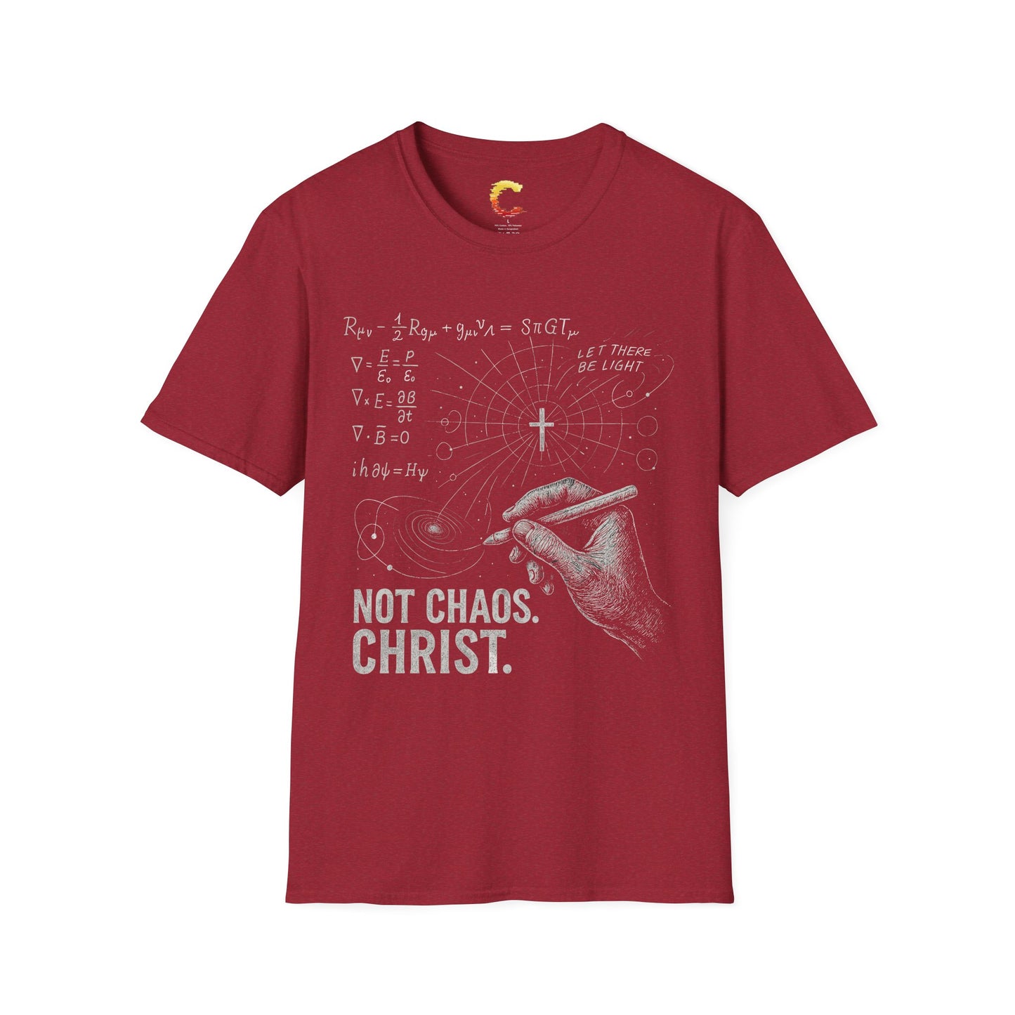 "Not Chaos. Christ." – Physics x Faith Tee