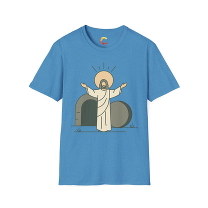 Minimalist Resurrection of Christ Illustration