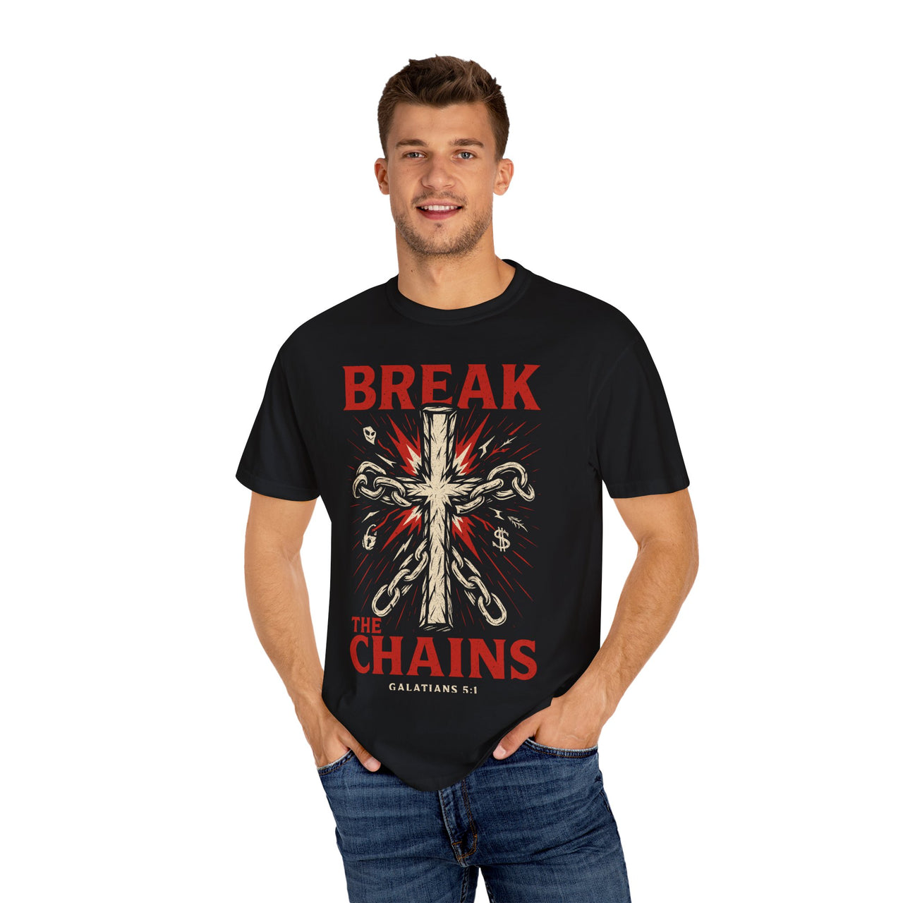 Break the Chains Christian Faith Graphic T-Shirt
