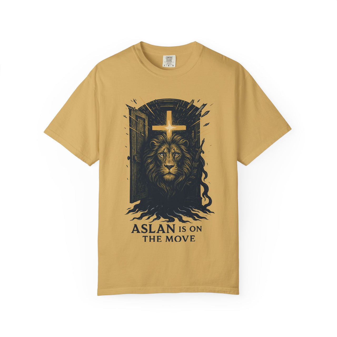 Roar Beyond the Door Aslan Christian Graphic T-Shirt