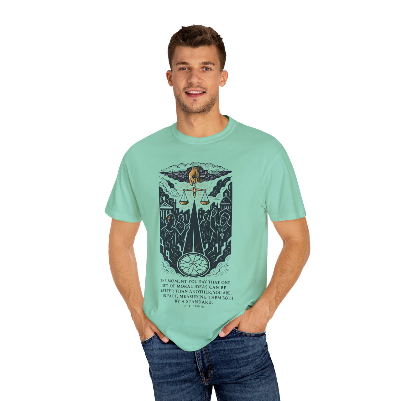 Law Above C.S. Lewis Collection Christian Tee