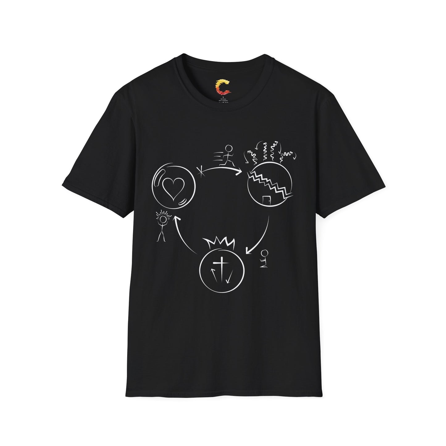Three Circles Evangelism T-Shirt – Share the Gospel in Style