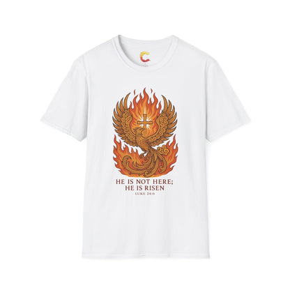 Spiritual Phoenix T-Shirt, Inspirational Tee, Faith-Based Apparel, Easter Gift, Unisex Casual Wear