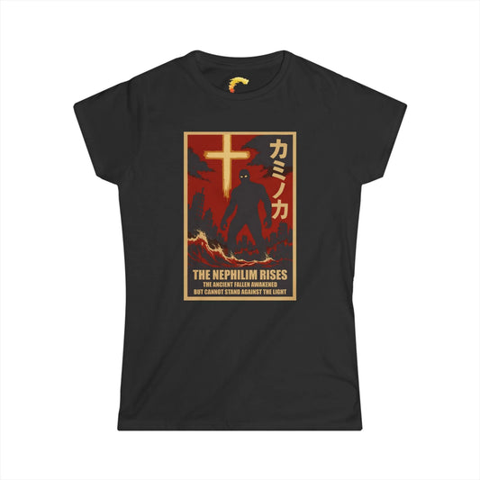 Nephilim Rises Women’s Kaiju Christian Graphic Tee - Ctrl Alt Believe