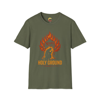Holy Ground – Burning Bush T-Shirt (Exodus 3:5)