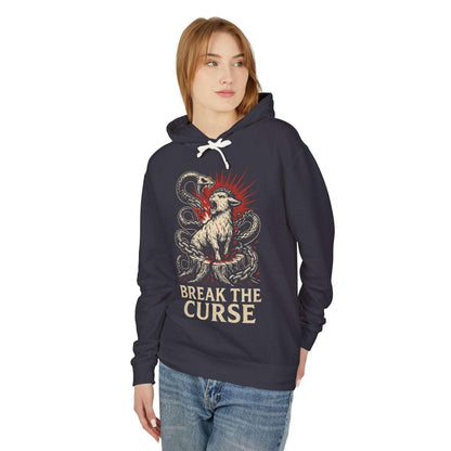Break the Curse Roaring Lamb Christian Graphic Hoodie - Ctrl Alt Believe