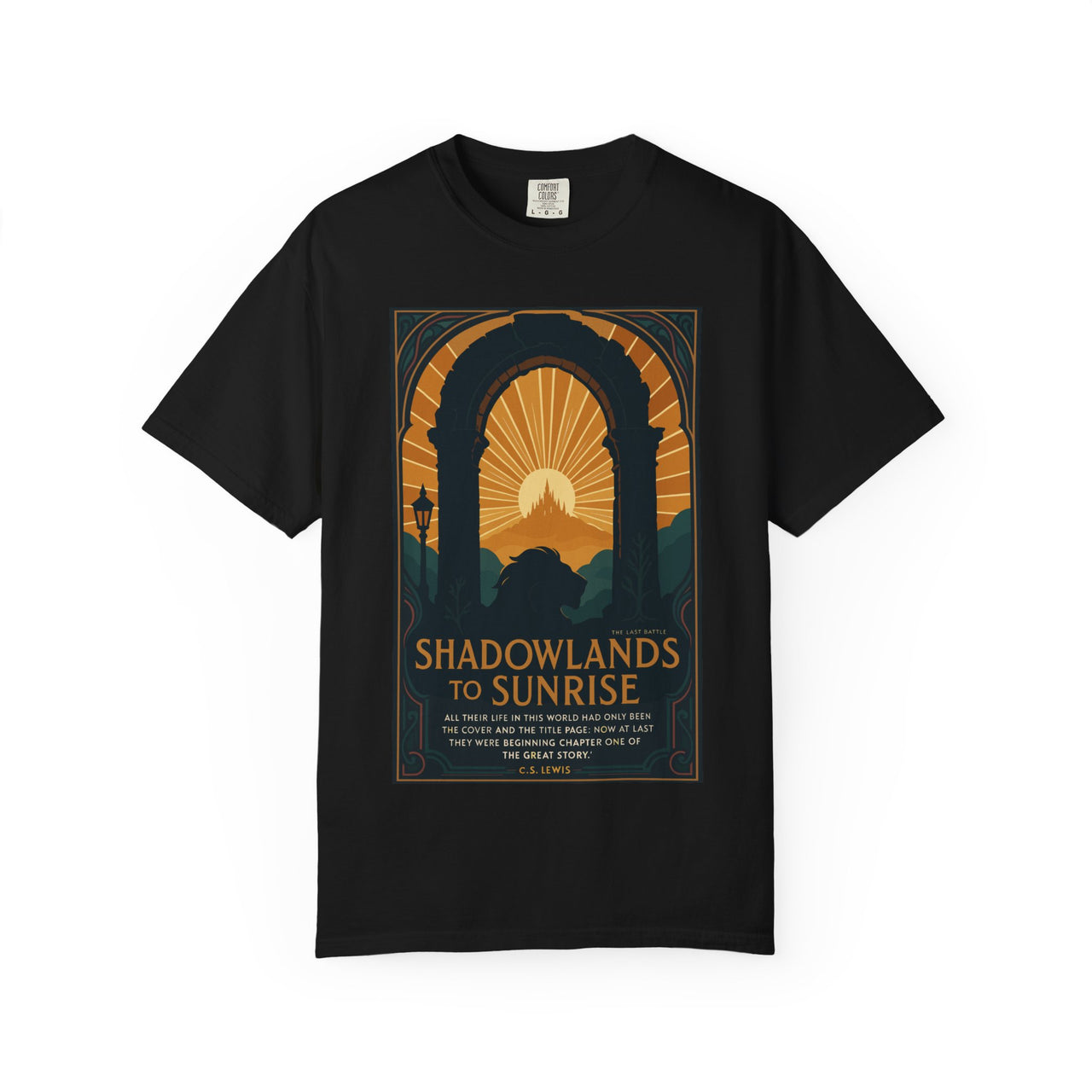 Shadowlands to Sunrise Christian Faith Graphic Tee