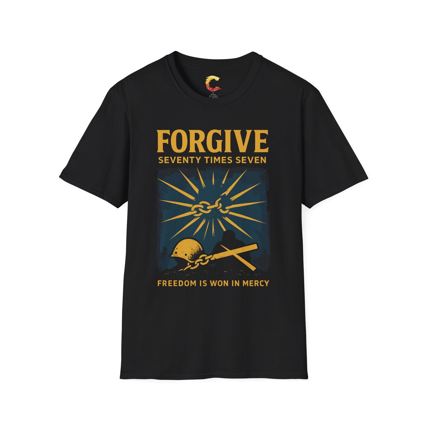 Forgive 70x7 Christian T-Shirt | Matthew 18:22 | Command Series Tee