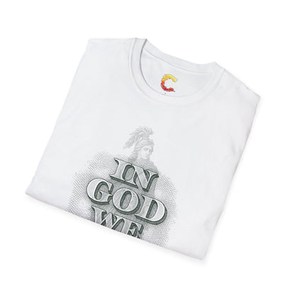 Unisex T-Shirt with 'In God We Trust' Design, Faith-Based Shirt, Casual Religious Tee, Gift for Christians, Inspirational Apparel