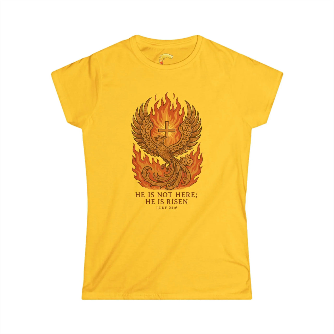 Phoenix Risen Women’s Easter Christian Graphic Tee - Ctrl Alt Believe
