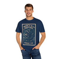 Mercy in the Depths Jonah 2:6 Christian Graphic Tee