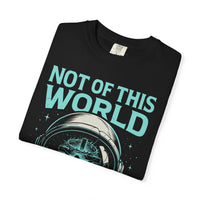 Not of This World Astronaut Cross Helmet Christian Tee