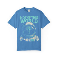 Not of This World Astronaut Cross Helmet Christian Tee