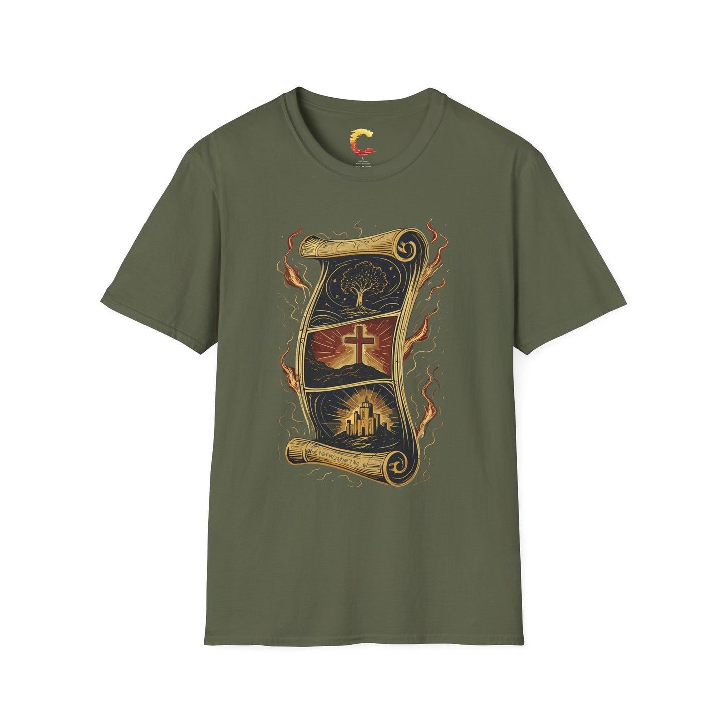 "The Scroll Still Unfolds" – Epic Biblical Saga Tee