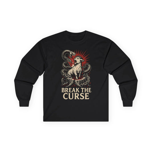 Break the Curse Roaring Lamb Christian Graphic Long Sleeve Tee - Ctrl Alt Believe