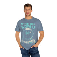 Not of This World Astronaut Cross Helmet Christian Tee