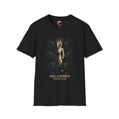 Delivered – Daniel in the Lion’s Den (Daniel 6:22) T-Shirt