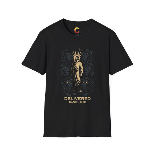 Delivered – Daniel in the Lion’s Den (Daniel 6:22) T-Shirt