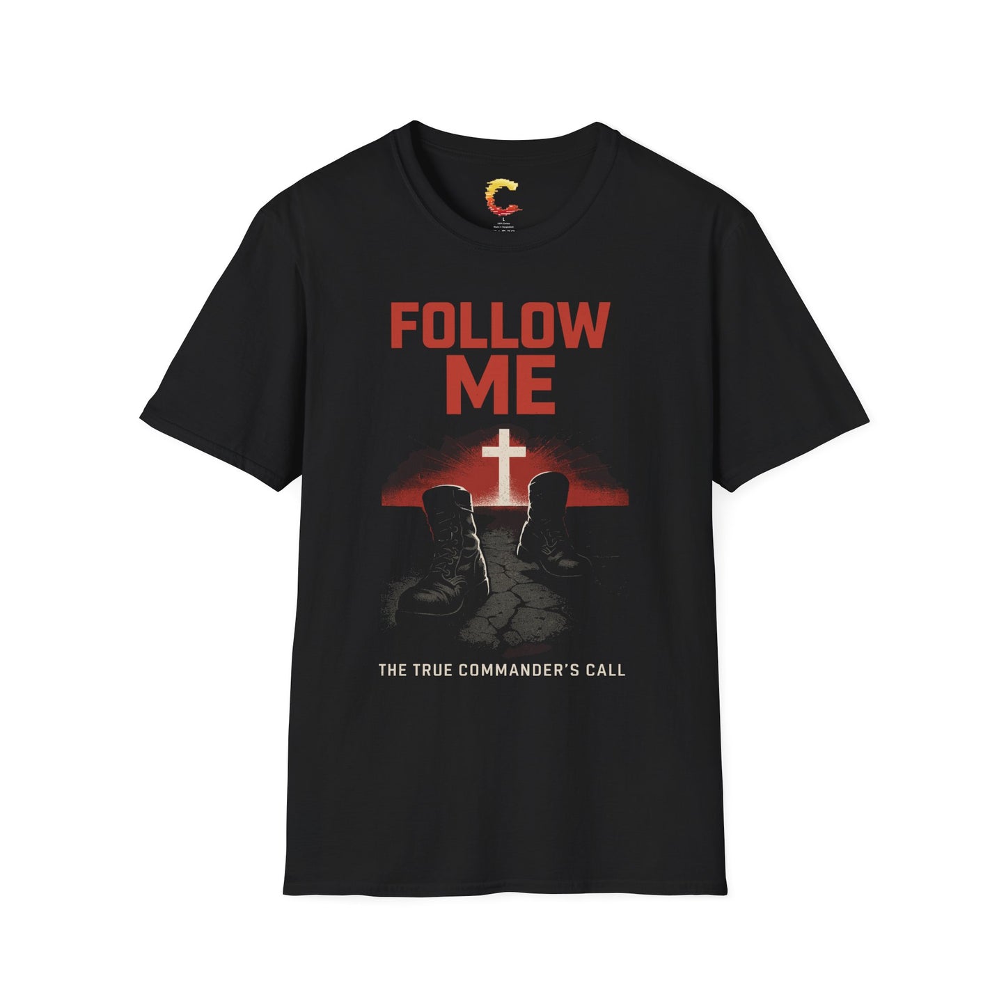 Follow Me Christian T-Shirt | Matthew 4:19 | Command Series Tee