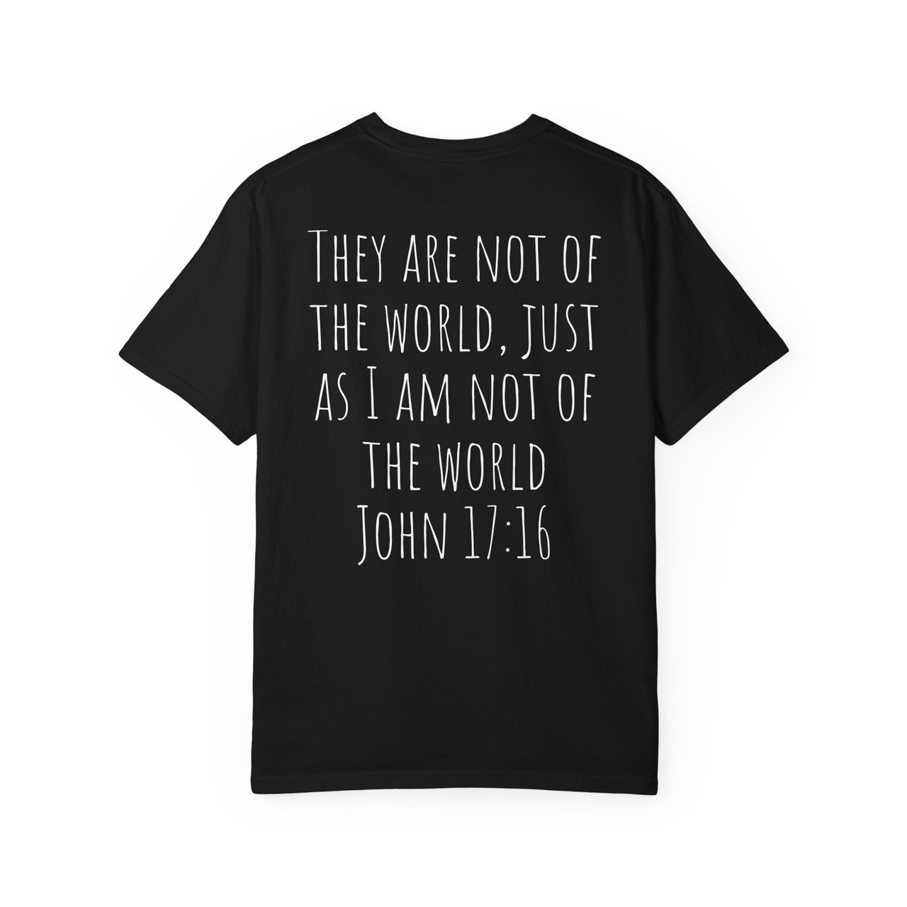 Not of This World Astronaut Cross Helmet Christian Tee