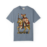 Crusader King Medieval Warrior Christian Graphic Tee