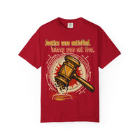 Gavel Split - Justice Meets Mercy Christian T-Shirt