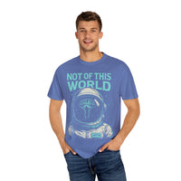 Not of This World Astronaut Cross Helmet Christian Tee