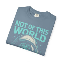 Not of This World Astronaut Cross Helmet Christian Tee