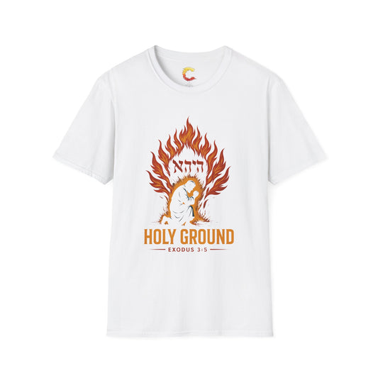 Holy Ground – Burning Bush T-Shirt (Exodus 3:5)