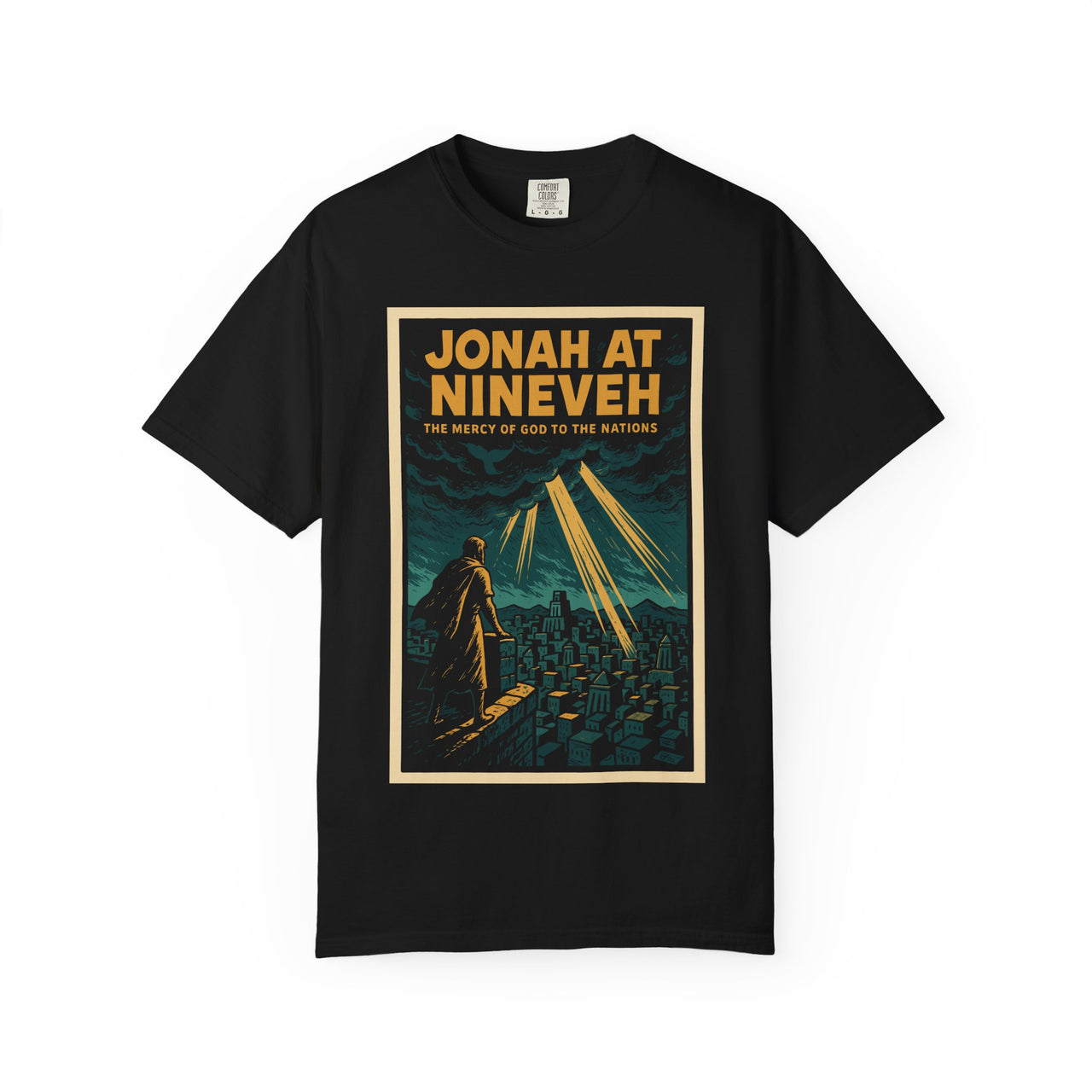 Jonah at Nineveh Mercy Graphic Novel Christian Tee