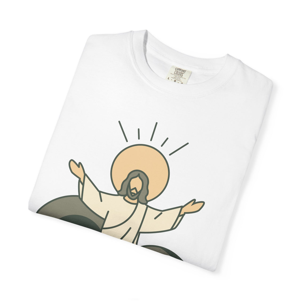 Minimalist Resurrection He Is Risen Christian Tee