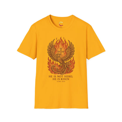 Spiritual Phoenix T-Shirt, Inspirational Tee, Faith-Based Apparel, Easter Gift, Unisex Casual Wear