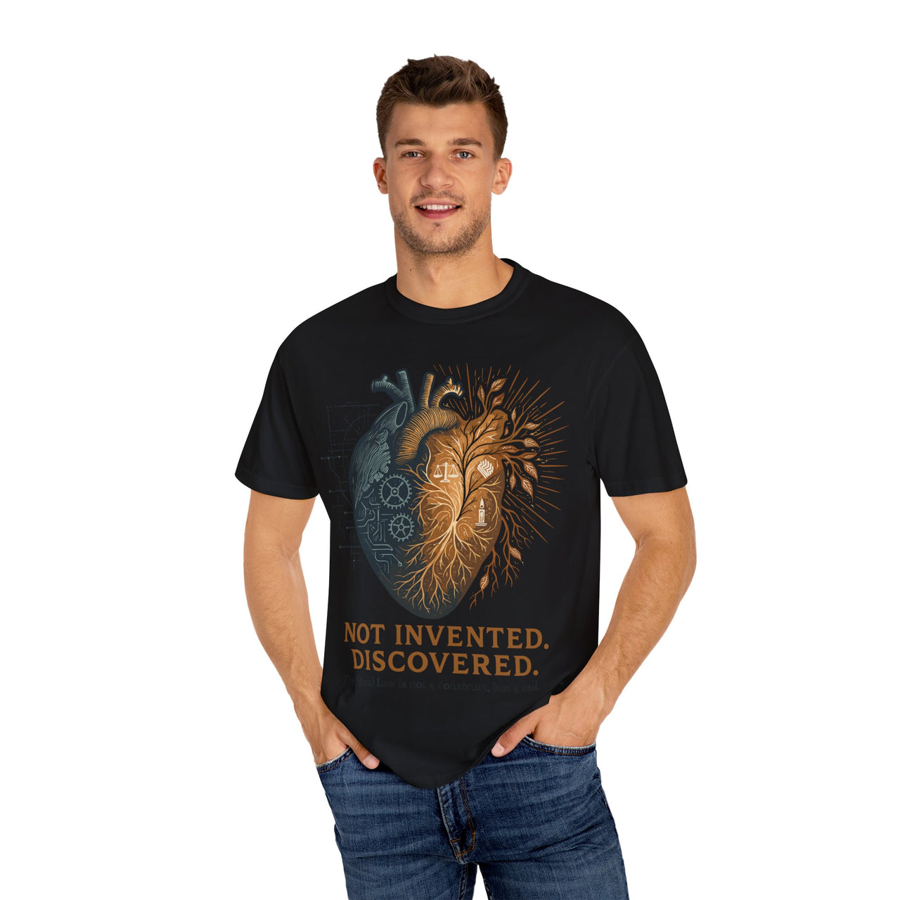Not Invented Discovered Christian Faith Graphic Tee