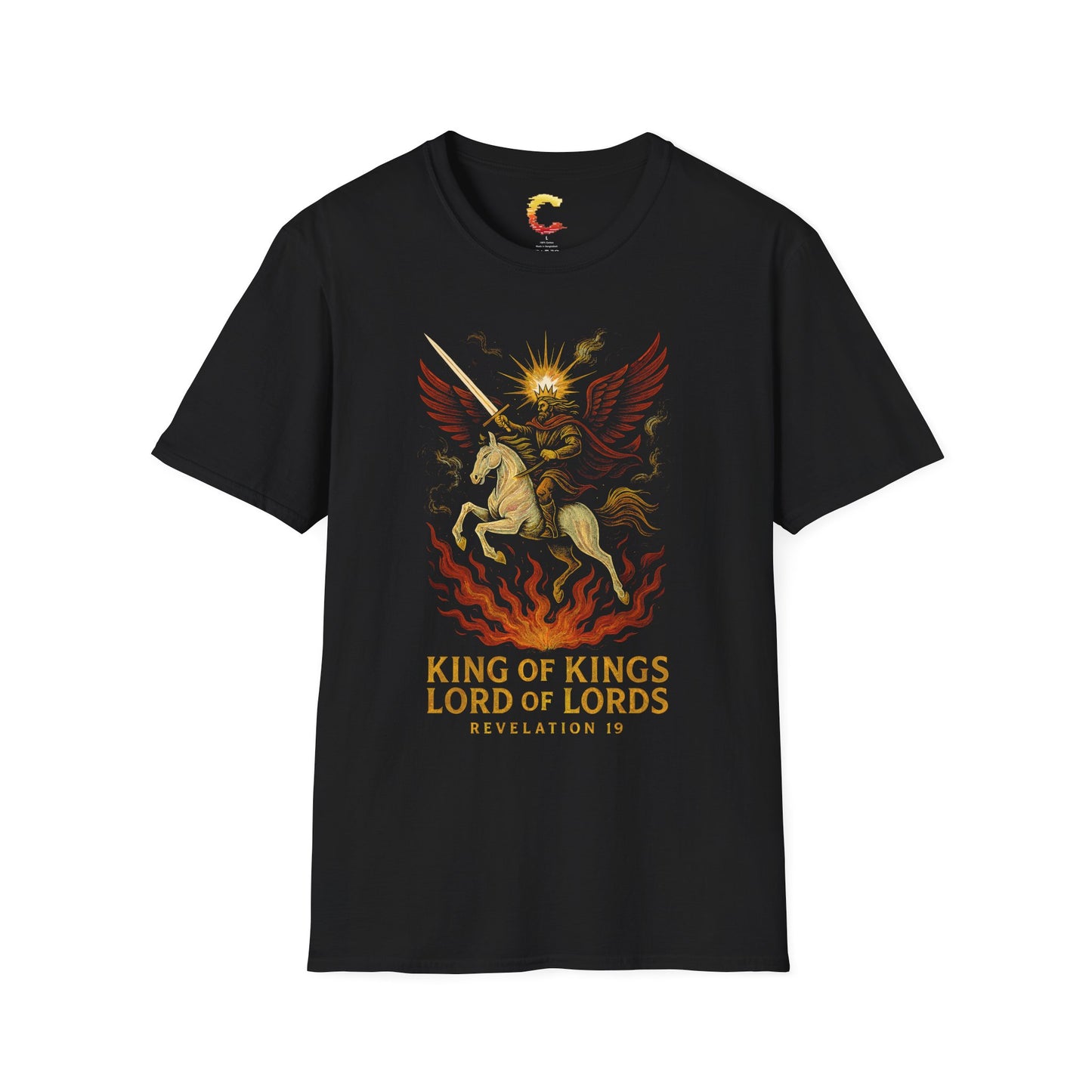 King of Kings – Rider on the White Horse (Revelation 19) Christian T-Shirt