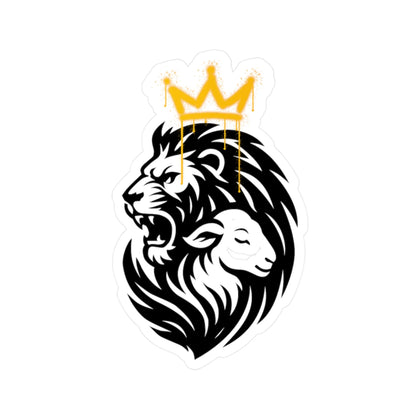 Tribal Lion and Lamb Vinyl Decals - Ctrl Alt Believe