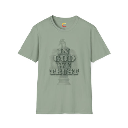 Unisex T-Shirt with 'In God We Trust' Design, Faith-Based Shirt, Casual Religious Tee, Gift for Christians, Inspirational Apparel
