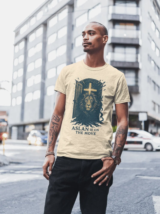 Roar Beyond the Door Aslan Christian Graphic T-Shirt - Ctrl Alt Believe