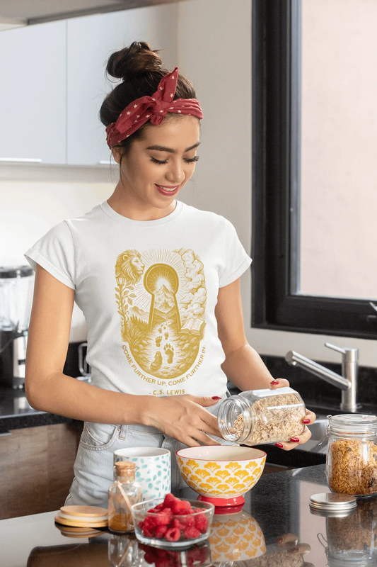 Further Up Further In Christian Faith Graphic Tee - Ctrl Alt Believe